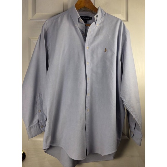 Lauren Ralph Lauren Other - Ralph Lauren Naked Pony ButtonUp Shirt Mens Size~ 17 1/2 34 Blue Long Sleeve